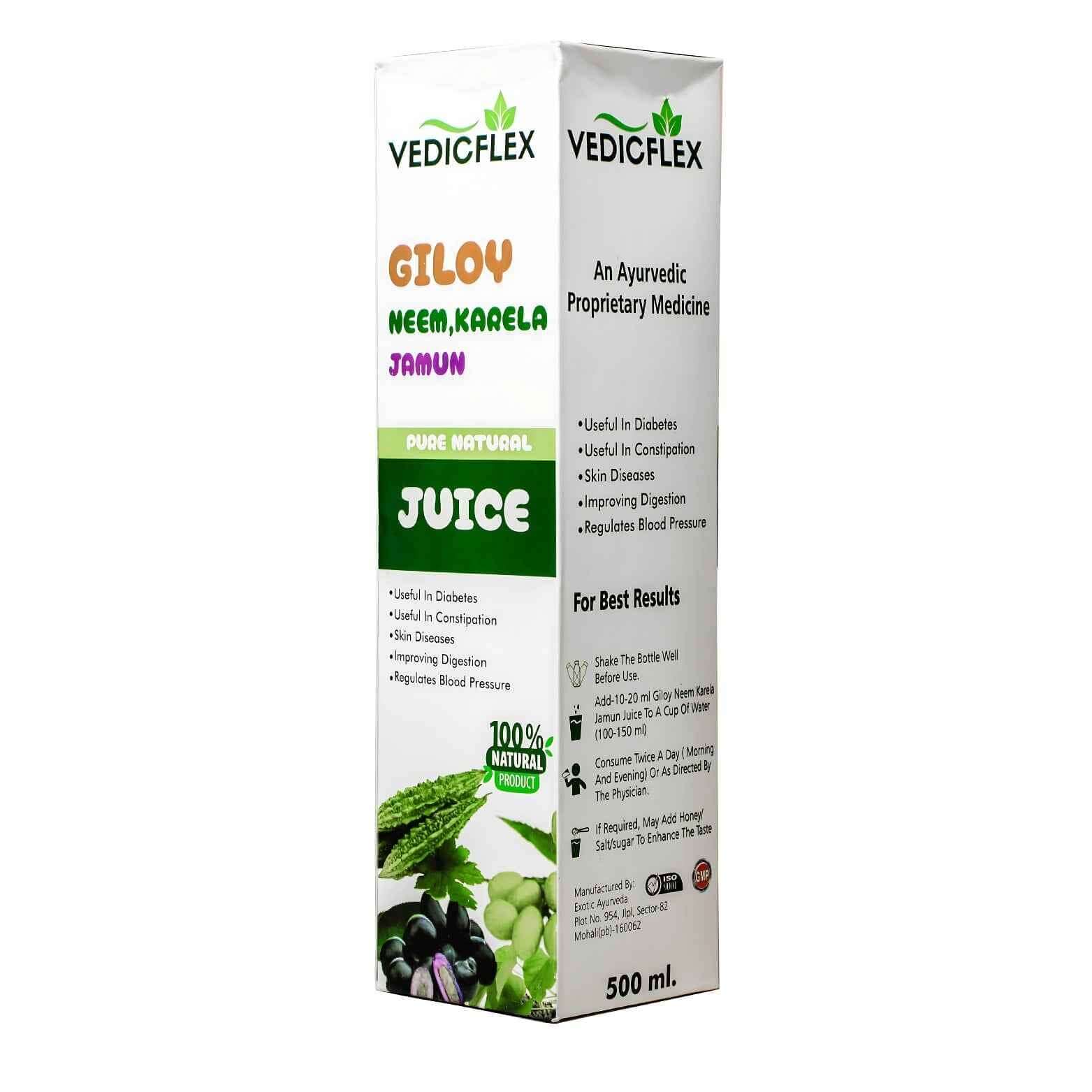 Giloy Neem Karela Jamun Juice – Immunity Booster – VedicFlex