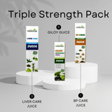 VedicFlex Herbal Juice Combo – BP Care, Liver Care & Giloy Juice
