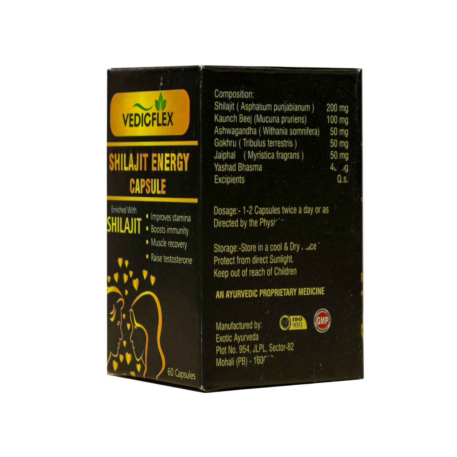 Shilajit Capsules – Energy & Stamina Booster – VedicFlex