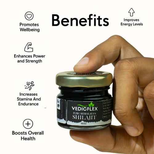 Pure Himalayan Shilajit Resin –Strength & Vitality – VedicFlex