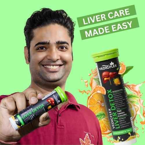 VedicFlex Liver Detox – Ayurvedic Liver Cleansing Tablets for Detox & Liver Care