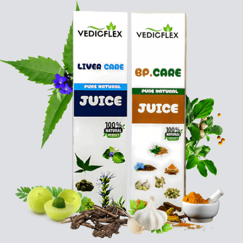 Vedicflex Liver Care & BP Care Juice with natural ingredients