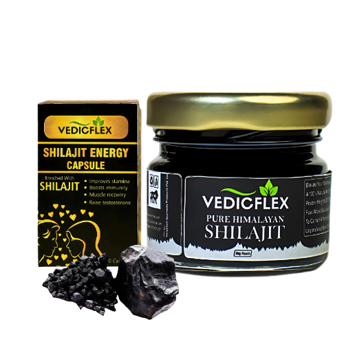 Buy Pure Himalayan Shilajit Resin & Capsule Combo offer