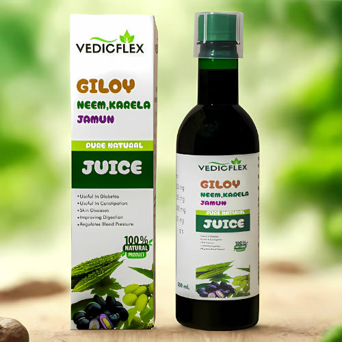 VedicFlex Giloy Neem Karela Jamun Juice 500ml