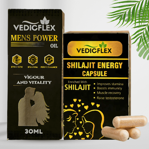Men’s Oil & Shilajit Capsule Natural Energy & Vitality Support