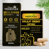 Vedicflex Men’s Oil and Shilajit Energy Capsule 